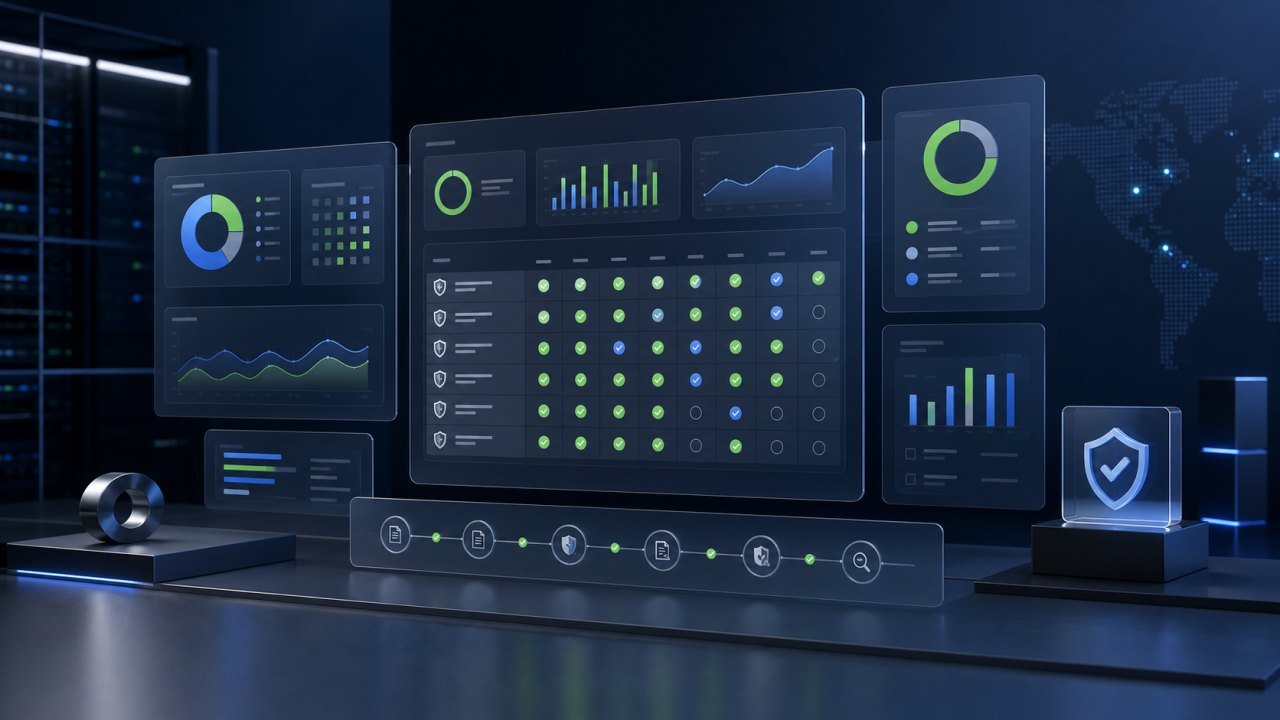 Compliance framework mapping dashboard